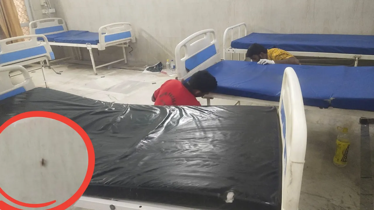 हर महीने हजारों खर्च करने के बाद भी बेड पर लोट रहे कीडे मकौड़े, बलरामपुर अस्पताल का हाल बदहाल