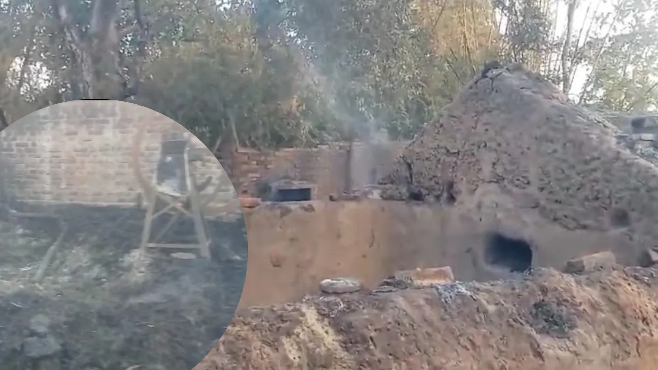 बहराइच: अग्निकांड में तीन घर राख, दो लोग झुलसे