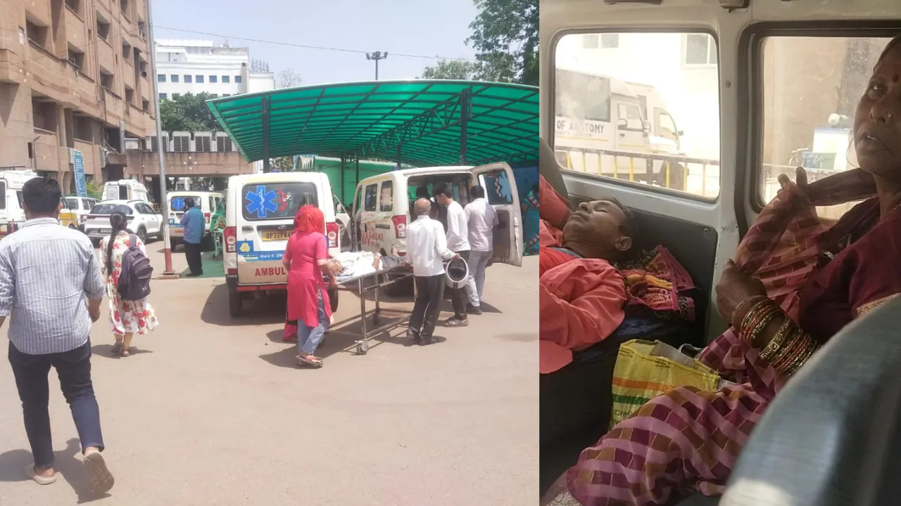 KGMU: चिलचिलाती धूप में खड़ी हो रहीं एंबुलेंस, तड़प रहे मरीज, प्रशासन अपनी धुन में मग्न