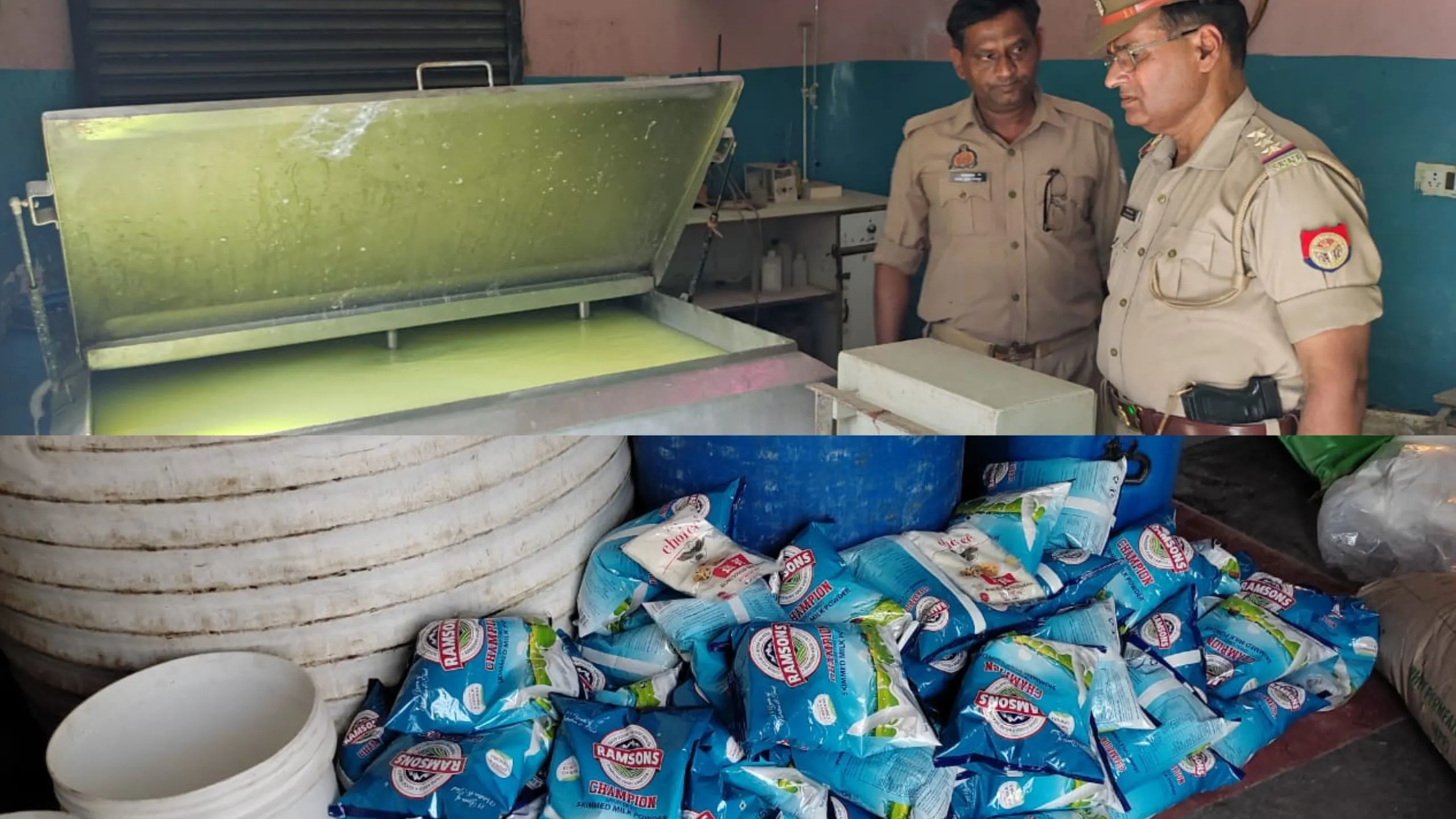 संभल में सिंथेटिक दूध बनाने की फैक्ट्री का भंडाफोड़, बिजली चोरी कर चलती थीं मशीनें 
