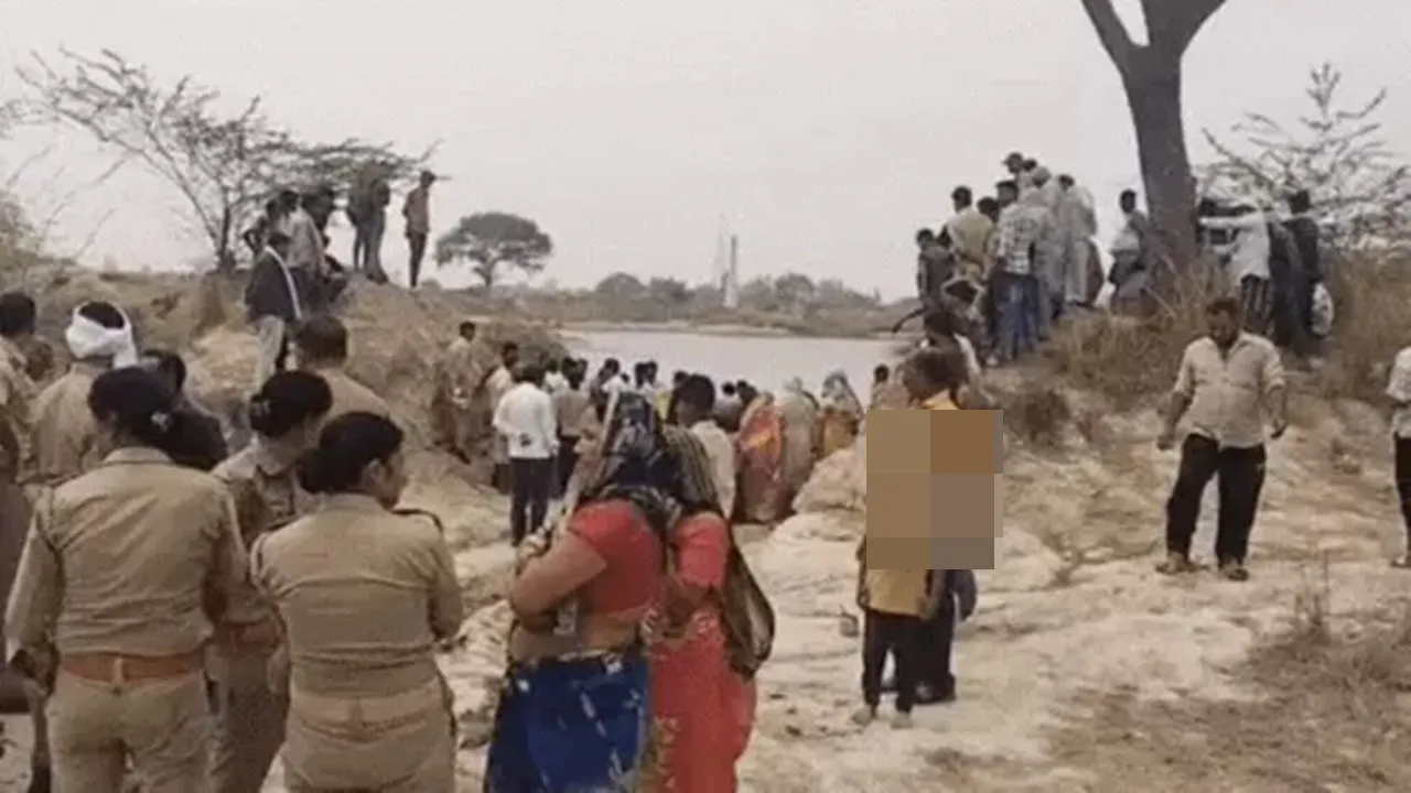 भदोही: तीन बच्चों के साथ तालाब में कूदी मां, दो बच्चों की मौत, अन्य की तलाश जारी
