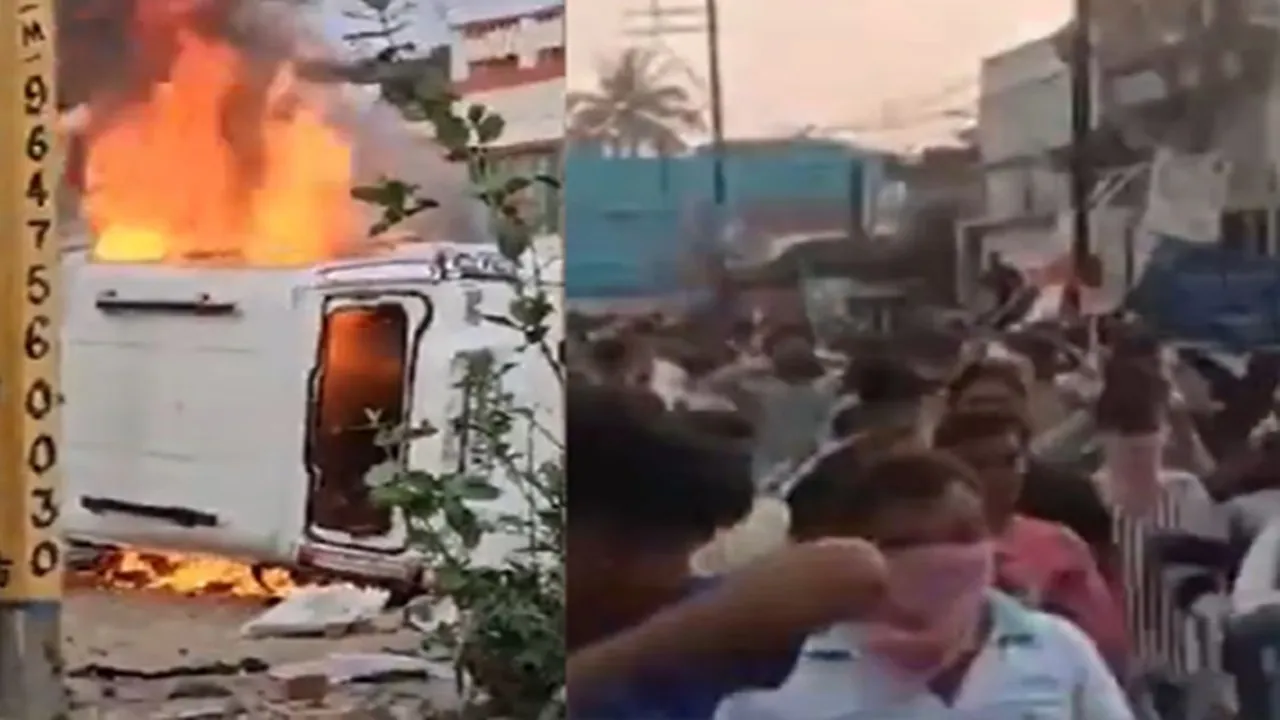 वक्फ कानून के खिलाफ पश्चिम बंगाल के कई हिस्सों में हिंसक प्रदर्शन, 10 पुलिसकर्मी घायल