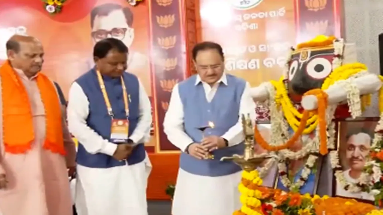 पुरी पहुंचे जेपी नड्डा: भाजपा विधायकों और सांसदों के प्रशिक्षण शिविर का किया उद्घाटन 
