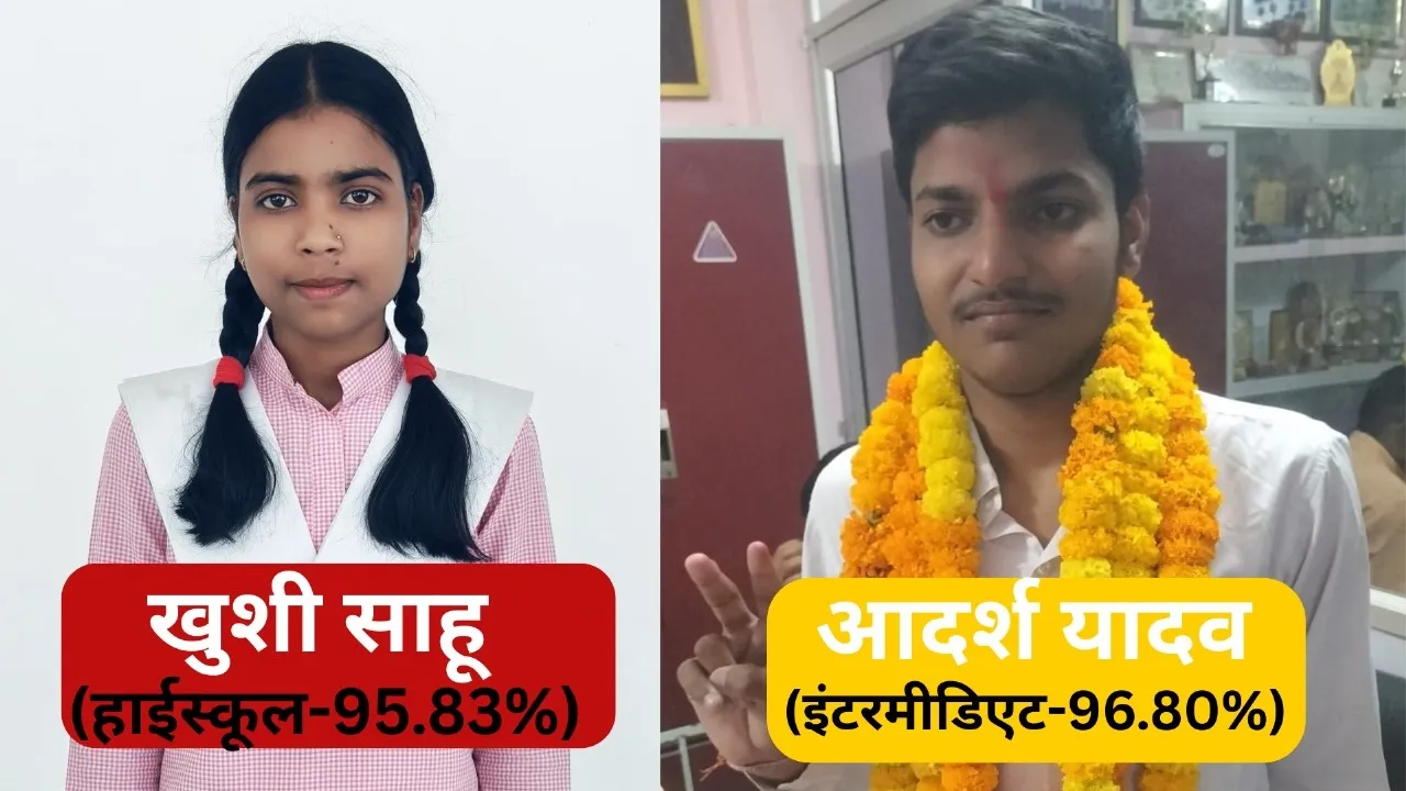 UP Board Result 2025: इंटरमीडिएट में आदर्श यादव को प्रदेश में मिला दूसरा स्थान, हाईस्कूल में खुशी ने किया जिला टॉप 