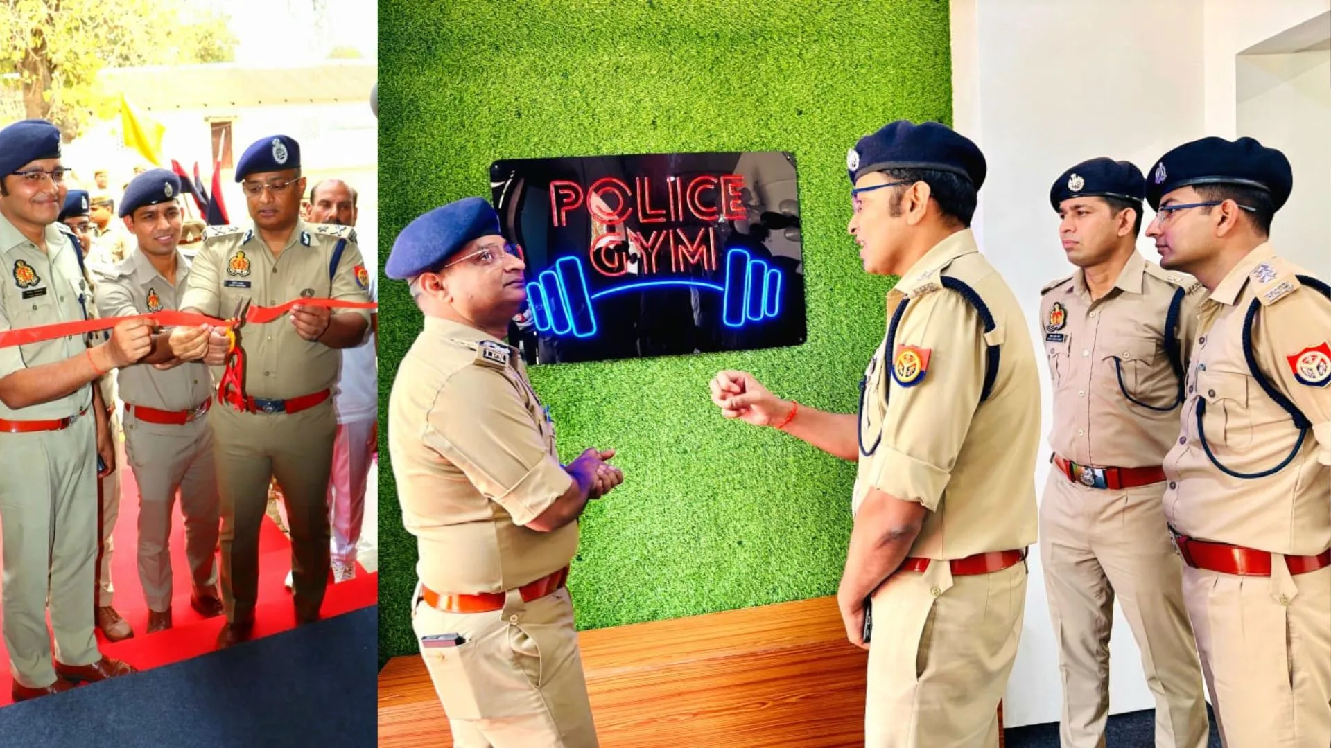 गोंडा: पुलिस लाइन में खुला अत्याधुनिक जिम, आईजी ने किया उद्घाटन  