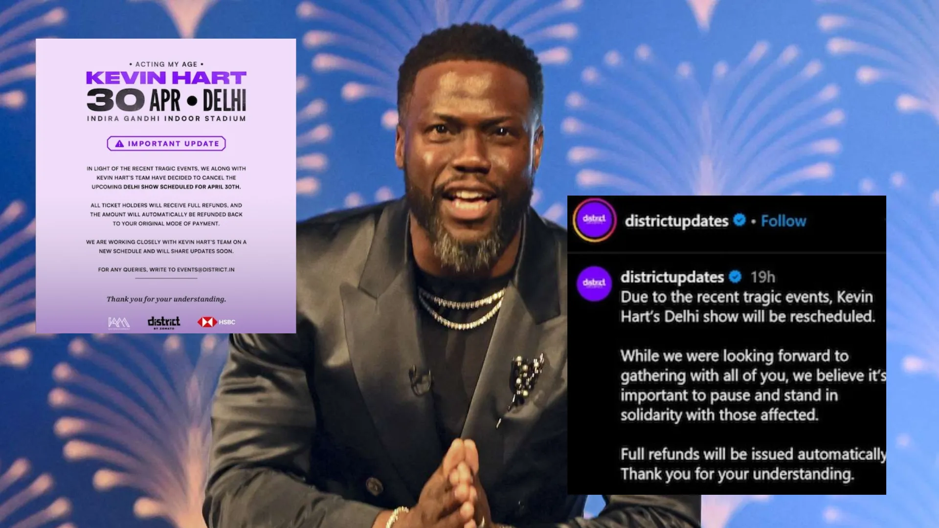 अमेरिकी हास्य कलाकार का शो हुआ रद्द, पहलगाम हमले के बाद भारत नहीं आएंगे केविन हार्ट 