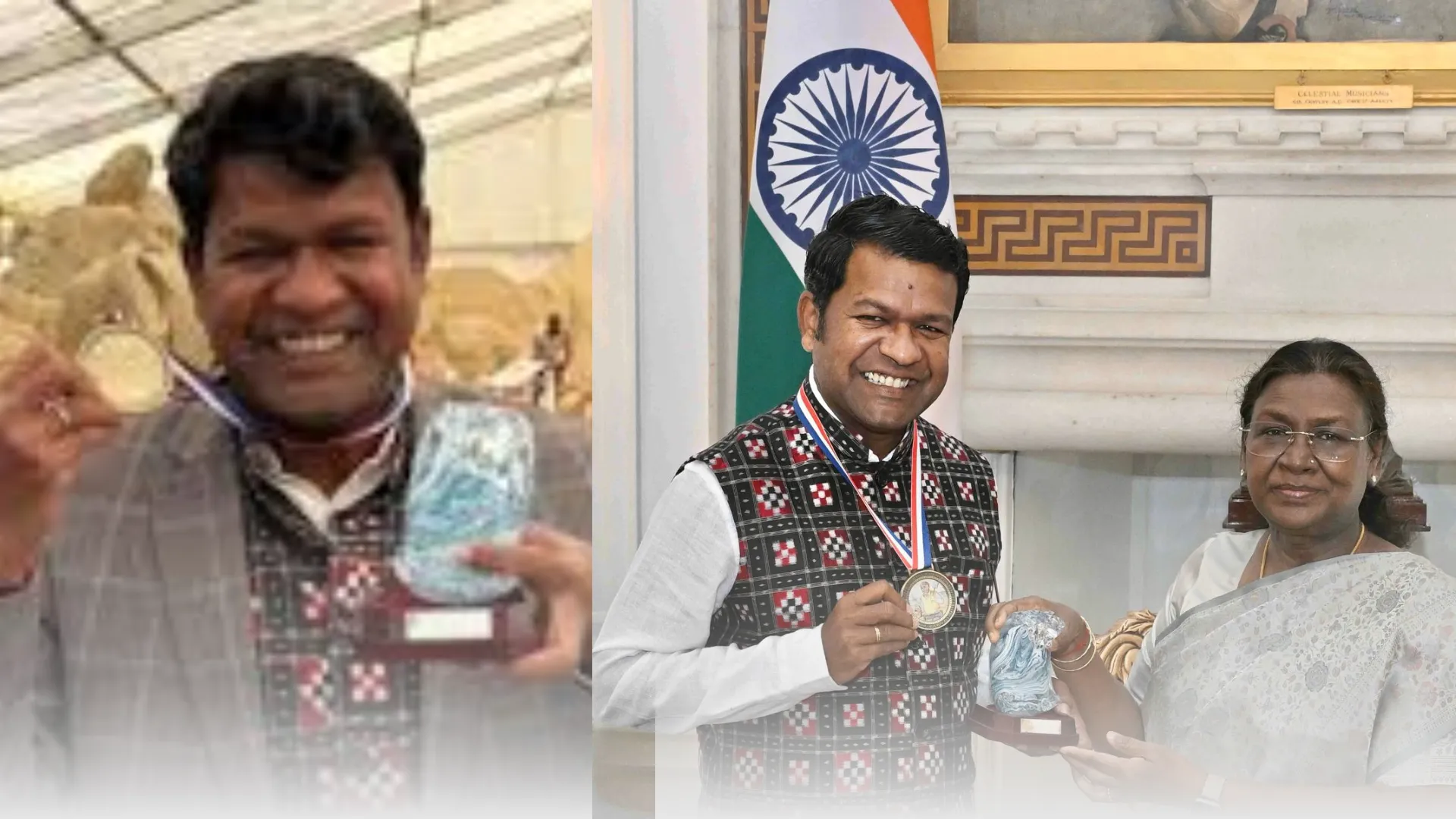 राष्ट्रपति द्रौपदी मुर्मू से मिले प्रख्यात सैंड आर्टिस्ट सुदर्शन पटनायक   