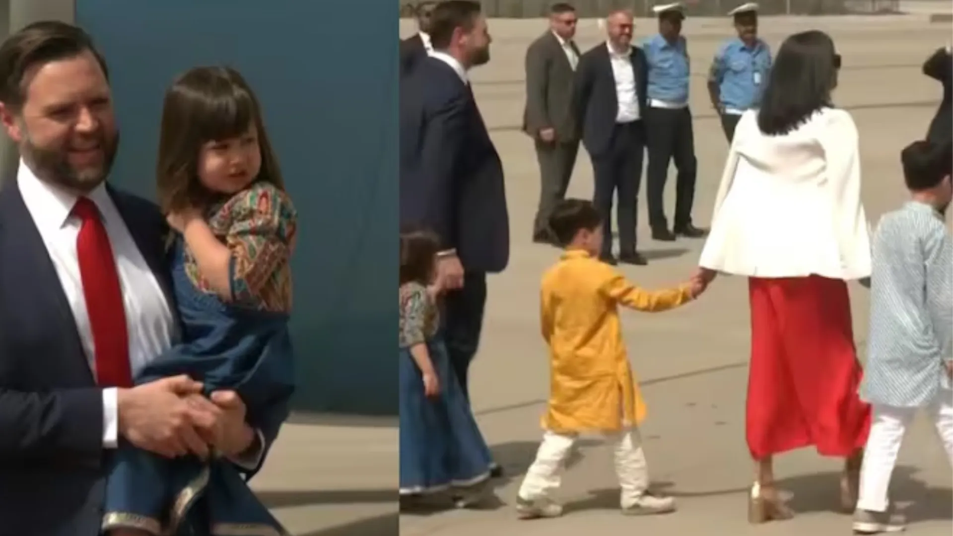  नीला और पीला कुर्ता-पायजामा सेट : JD Vance के बच्चों ने जीता सबका दिल, सोशल मीडिया पर हो रही चर्चा  