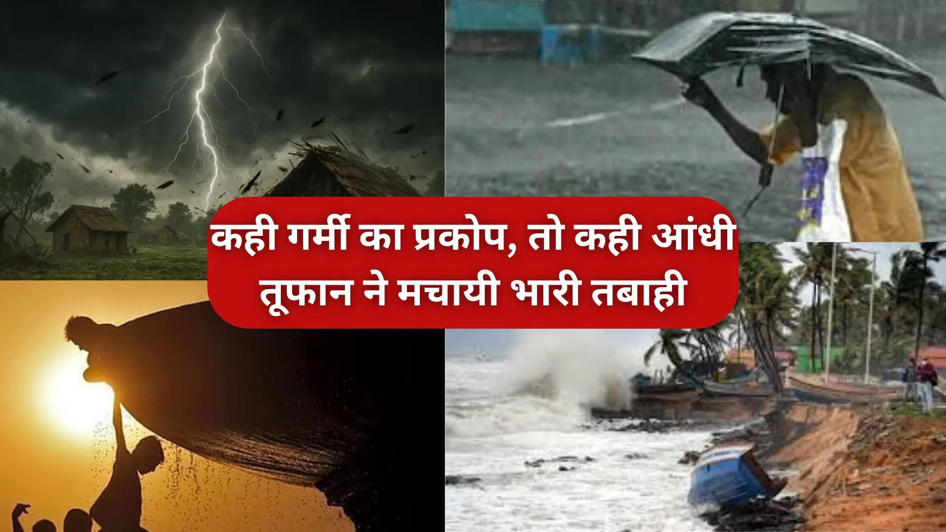 Weather : कही गर्मी का प्रकोप, तो कही आंधी तूफान ने मचायी भारी तबाही, जानें कैसा रहेगा आपके शहर के मौसम का हाल 