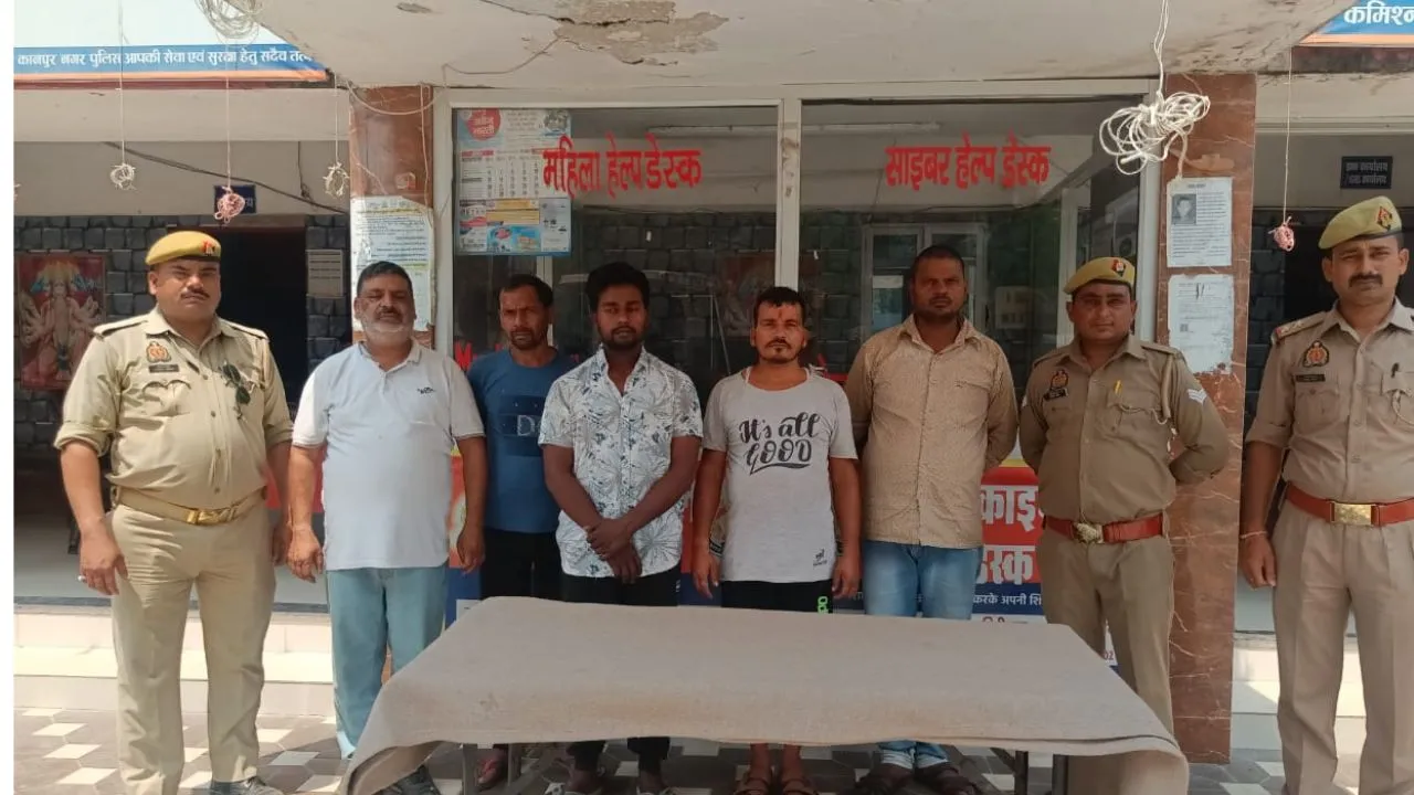 कानपुर के पनकी में तेल चोरी के खेल का पुलिस ने किया भंडाफोड़...पांच गिरफ्तार; लोडर, कार समेत ये सामान हुआ बरामद...