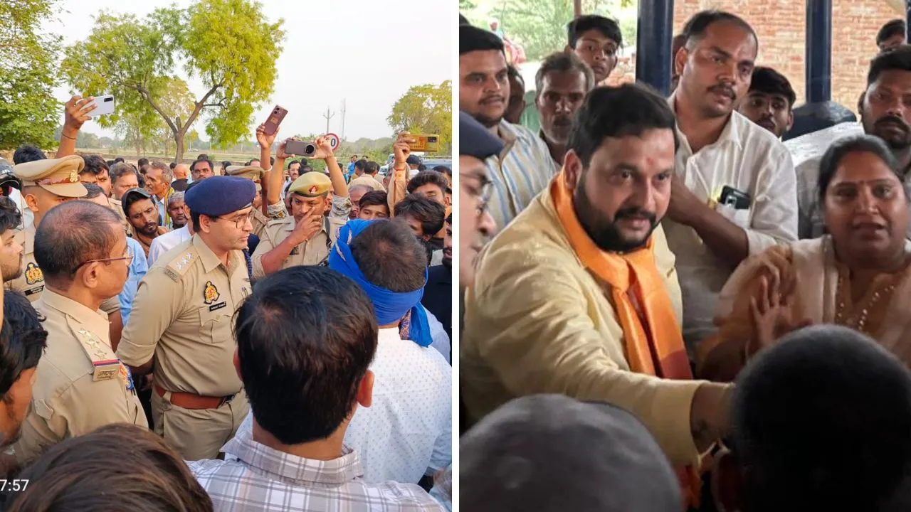 Kanpur में अंबेडकर प्रतिमा पर युवक ने किया पथराव: आरोपी फरार, पिता हिरासत में, आक्रोशित लोगों का हंगामा, आश्वासन के बाद हुए शांत