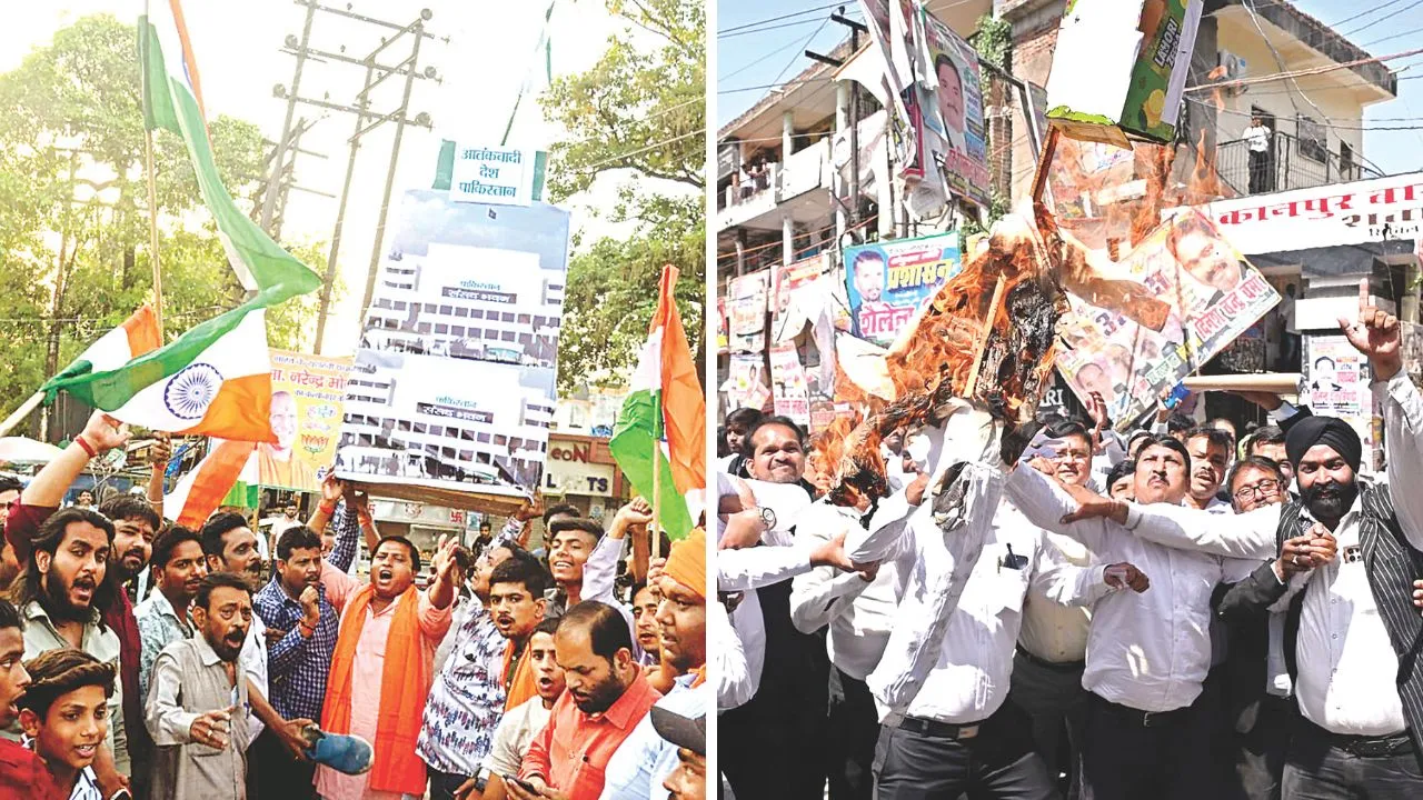 देश मांगे इंतकाम-आतंकियों का करें काम तमाम: आतंकी हमले पर कानपुर के लोगों में उबाल, सड़कों पर उतरे लोग, फूंके पुतले, निकाले कैंडल मार्च