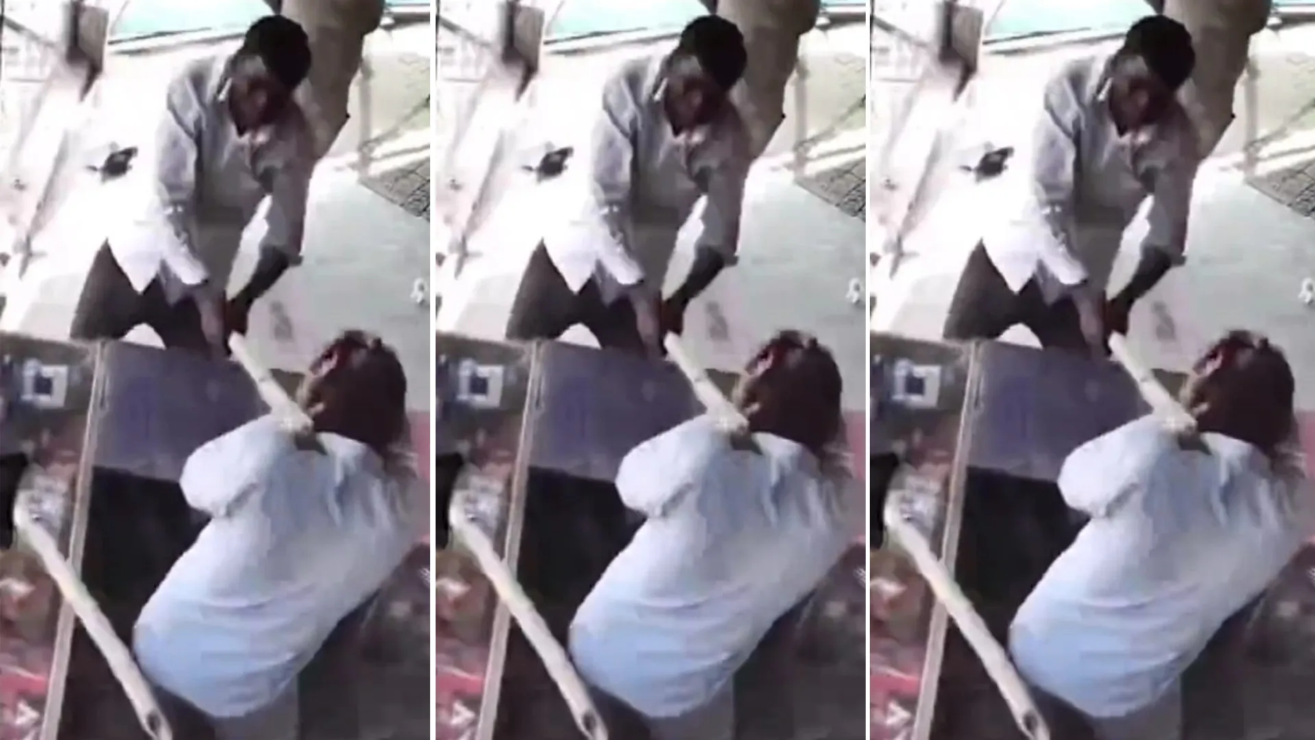 लखीमपुर खीरी: व्यापारी पर लाठियां लेकर टूट पड़े दबंग...दुकान में घुसकर पीटा