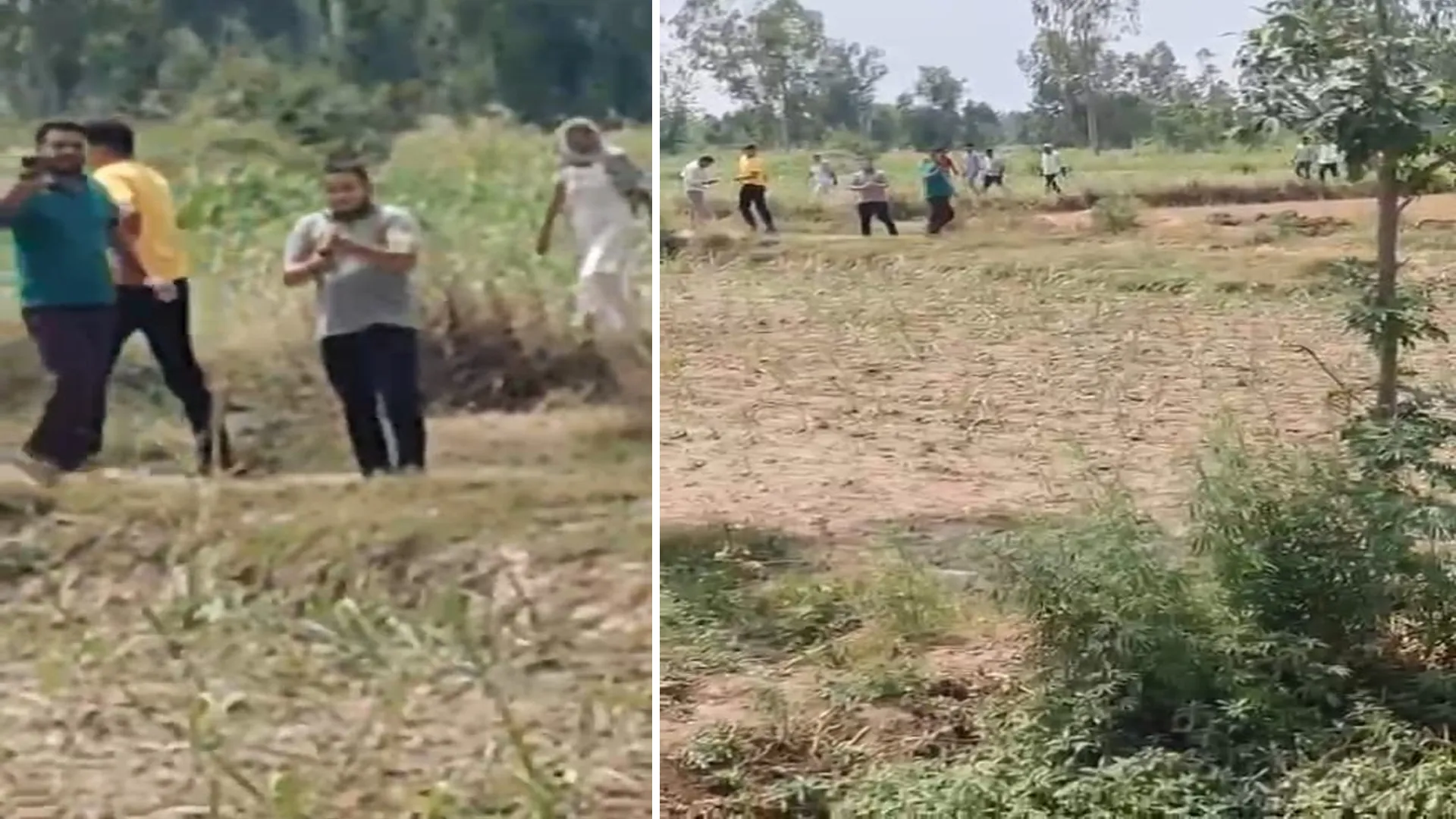 मुरादाबाद: खेत पर कब्जे के मकसद से फायरिंग कर फैलाई दहशत...वीडियो हुआ वायरल