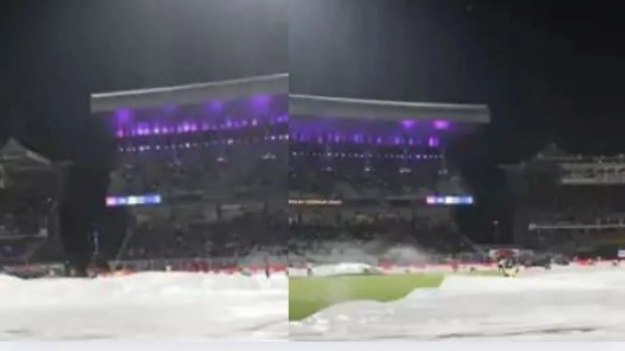 IPL 2025 : पंजाब किंग्स ने केकेआर को दिया 202 रन का लक्ष्य, तेज हवा के बाद हल्की बारिश शुरू, रुक गया मैच