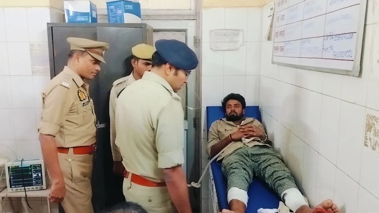 Operation Langda :  डीसीएम चालक को गोली मारने वाला 25 हजार का इनामी बदमाश पुलिस मुठभेड़ में घायल 