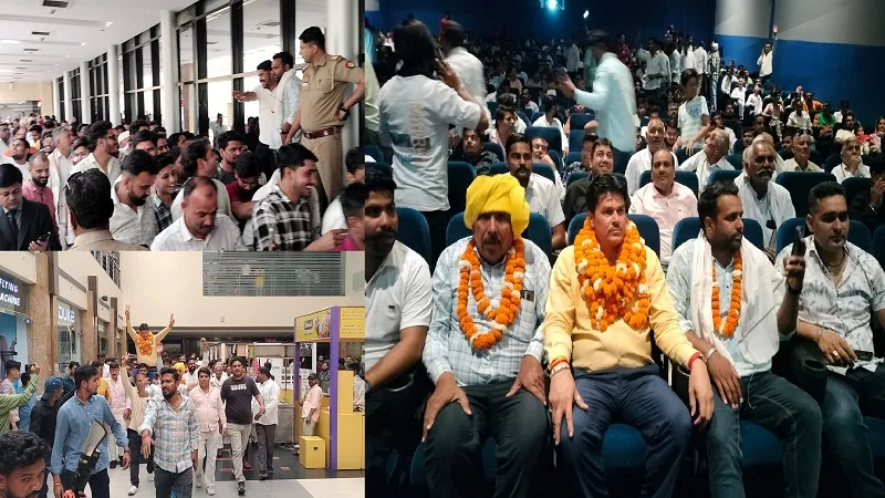 Moradabad : दर्शकों ने देसी ठाठ के साथ देखी फिल्म 'जाट', सिनेमाघरों में उमड़ी भीड़ ...पुलिस को संभालना पड़ा मोर्चा 