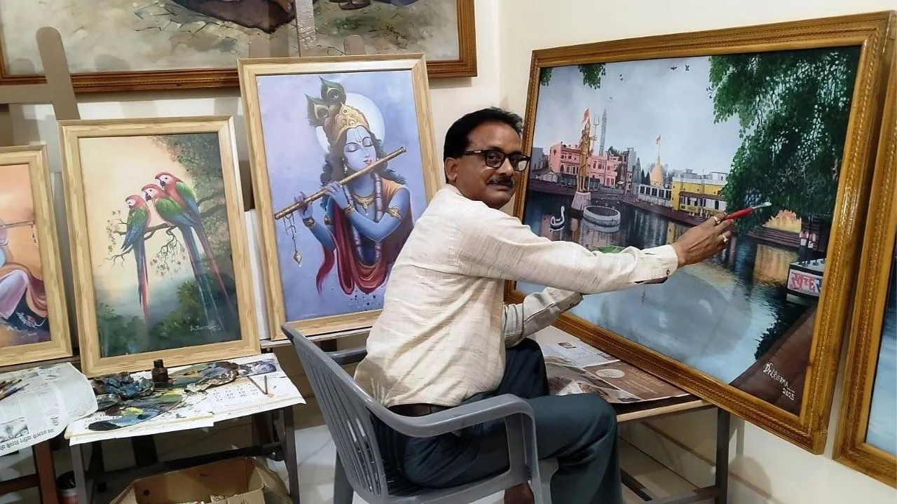 Lakhimpur: अमेरिका में भारत का मान बढ़ाएगी ये पेंटिंग, दिखेगा पौराणिक शिव मंदिर 