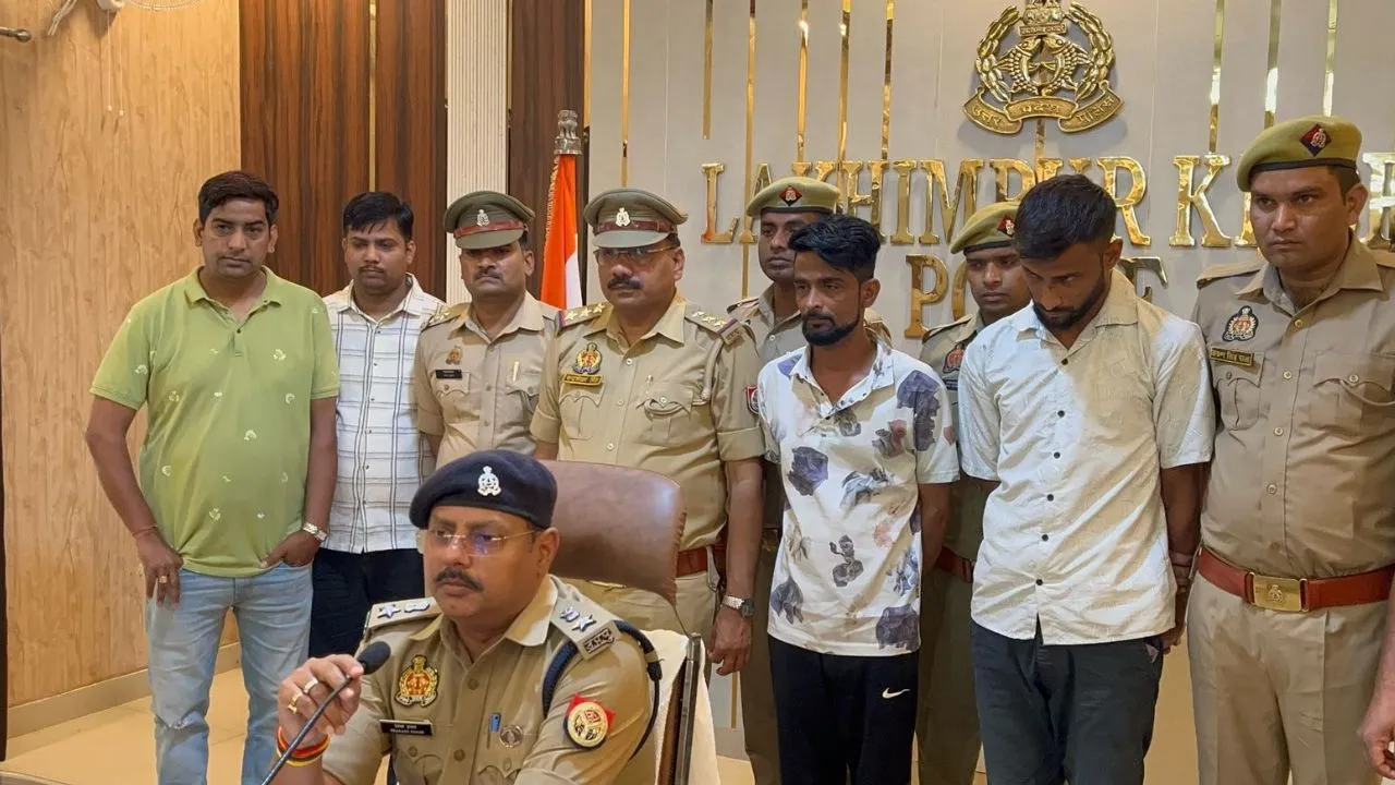 लखीमपुर खीरी: मुठभेड़ में अंतरराज्यीय गिरोह के दो चेन स्नैचर गिरफ्तार, तमंचे समेत नकदी बरामद