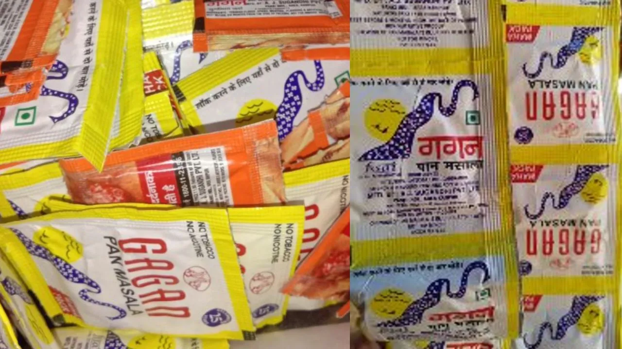 कहीं आप भी तो नहीं खा रहे नकली गगन पान मसाला? बरेली में धरा गया कारोबारी