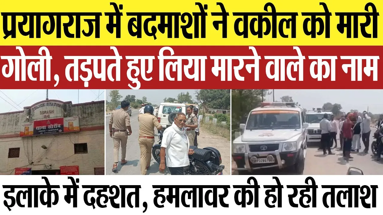 Prayagraj News | प्रयागराज में बदमाशों ने दिनदहाड़े वकील मान सिंह यादव को मारी गोली.. इलाके में दहशत