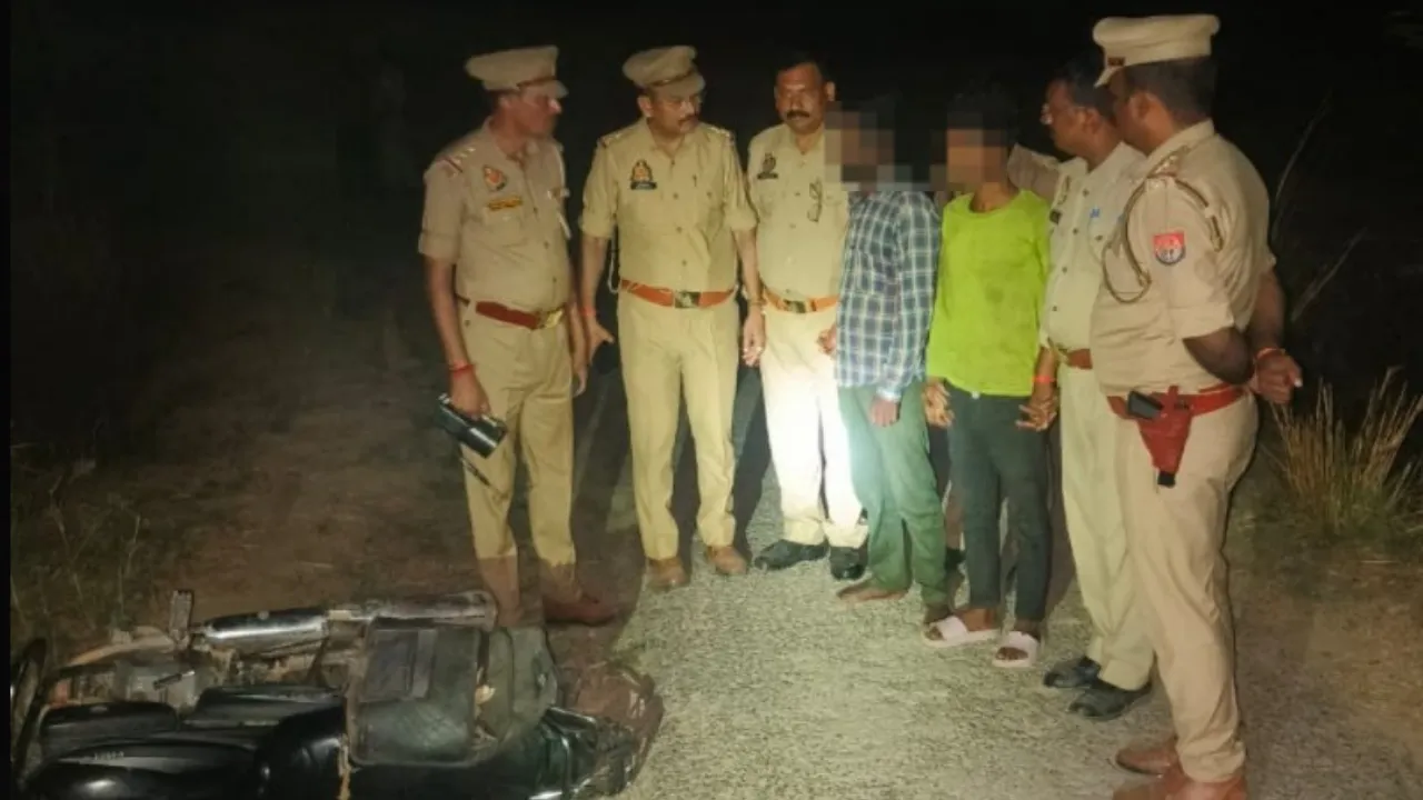 पुलिस मुठभेड़ में बदमाश के पैर में लगी गोली, तीन चोर गिरफ्तार, लाखों का सामान बरामद