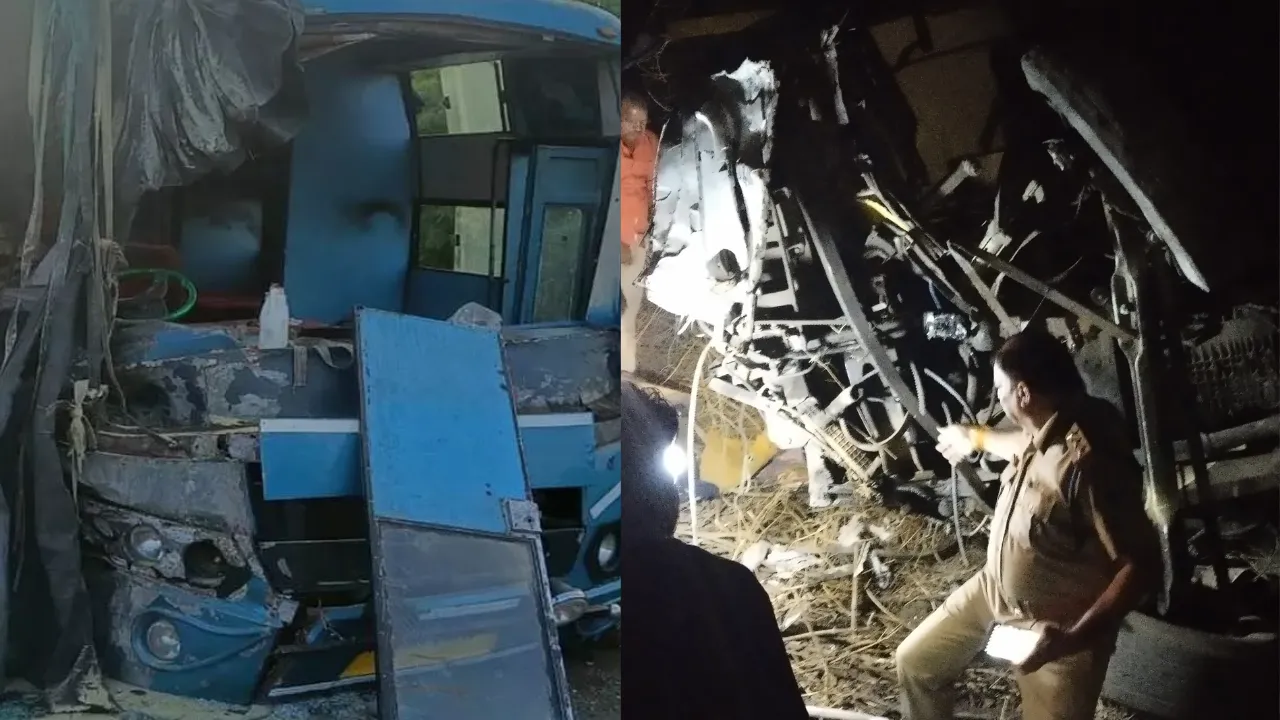 मध्यप्रदेश के शाजापुर जिले में बस और ट्रक की टक्कर में तीन लोगों की मौत, 18 अन्य घायल