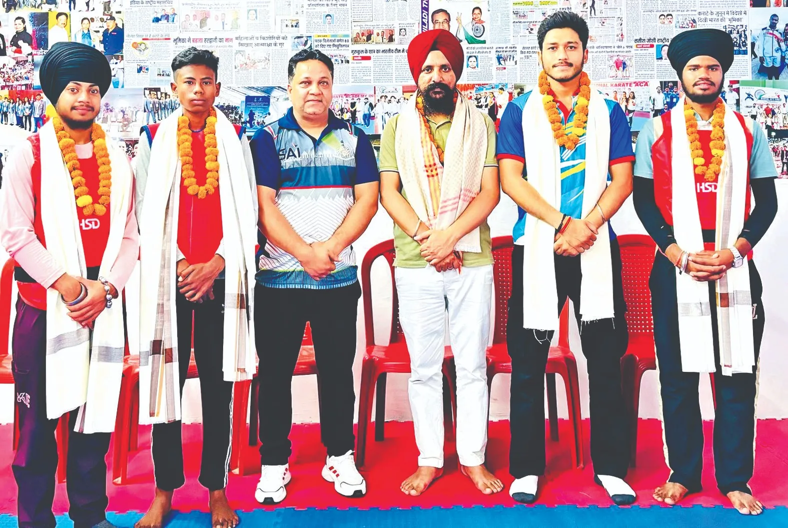 खेलो इंडिया यूथ गेम्स में भाग लेने गतका खिलाड़ी रवाना    