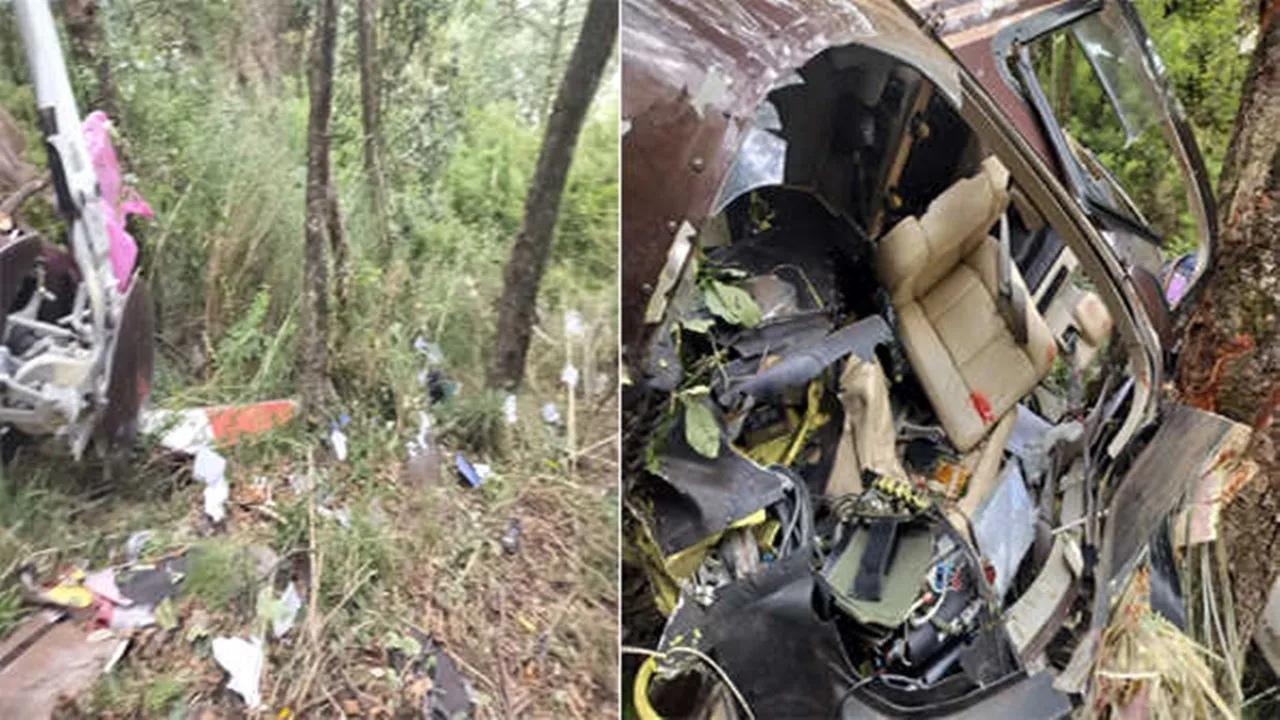 उत्तराखंड में बड़ा हादसा: गंगोत्री मार्ग पर हेलीकॉप्टर क्रैश, पायलट समेत 6 लोगों की मौत