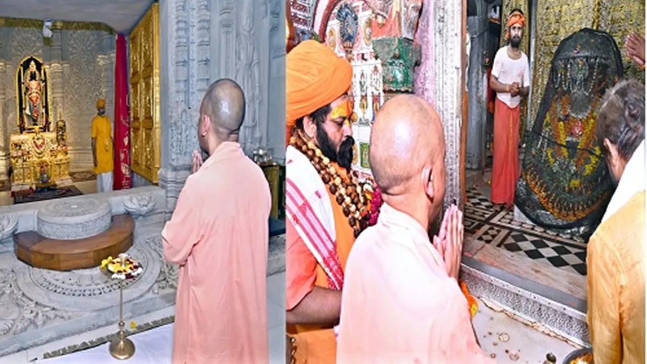 अयोध्या: मुख्यमंत्री योगी ने हनुमानगढ़ी में लगाई हाजिरी, श्रीरामलला का किया दर्शन-पूजन