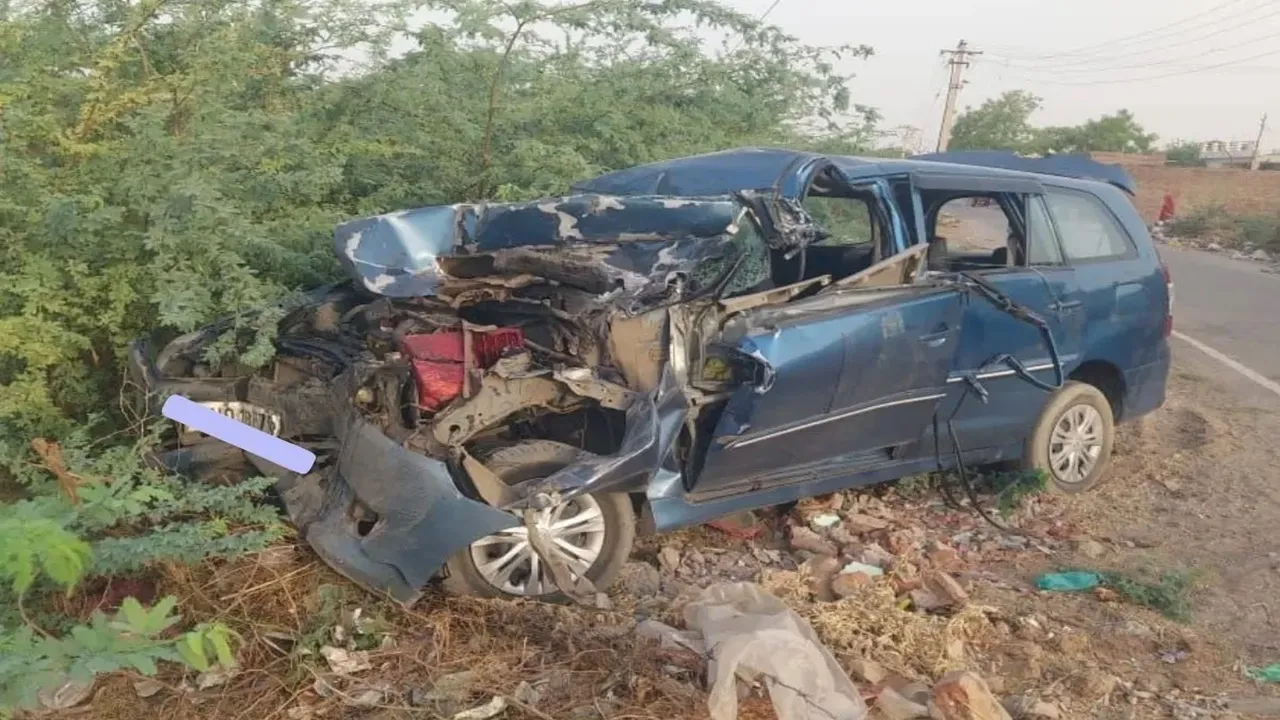 राजस्थान के पाली में भीषण सड़क हादसा: एक ही परिवार के चार लोगों की मौत, तीन अन्य घायल
