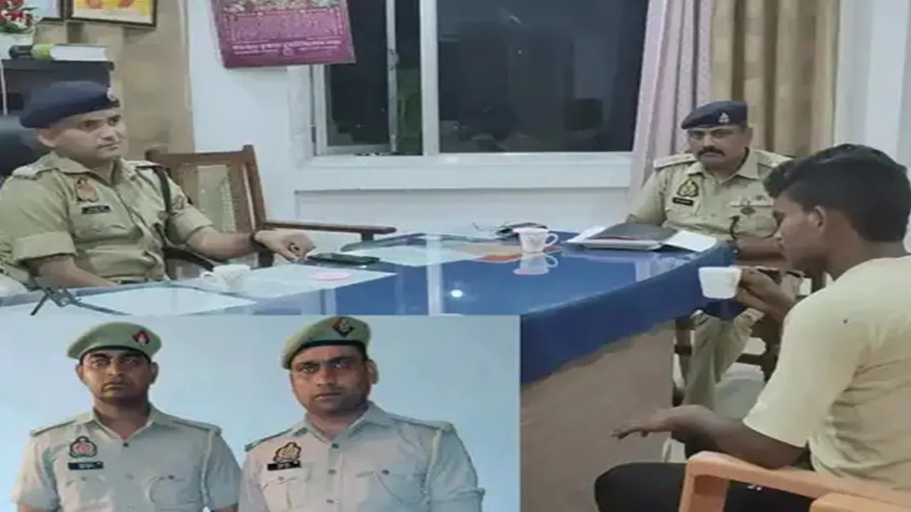  हरदोई: फल के बदले रुपये नहीं देने के आरोप में दो पुलिसकर्मी निलंबित, फल व्रिकेता से मिले एसपी   