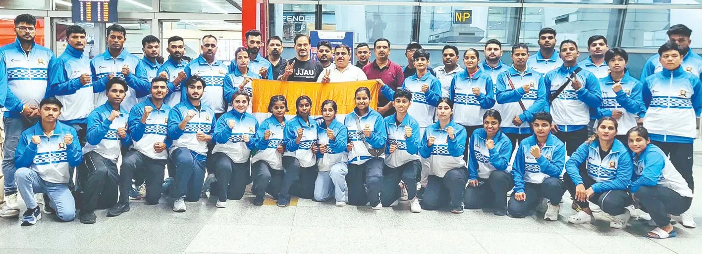 एशियन जुजित्सु चैंपियनशिप के लिए भारतीय टीम जॉर्डन रवाना