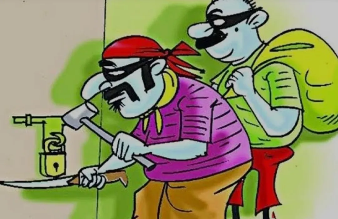 चोरों ने खंगाला पूर्व प्रधान का घर, बीमार पत्नी को दिखाने गए थे दिल्ली