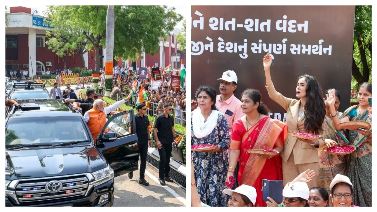PM Modi Gujarat Visit: प्रधानमंत्री मोदी के स्वागत में पहुंचा कर्नल सोफिया कुरैशी का परिवार, 82 करोड़ से अधिक परियोजनाओं का किया उद्घाटन 