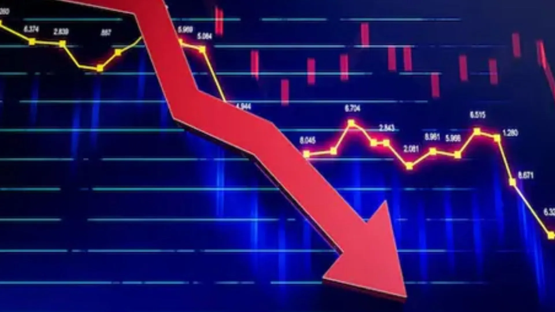 Share Market : सीमा पर तनाव के चलते शेयर बाजारों में गिरावट, निवेशकों ने अपनाया सतर्क रुख, Sensex 156 अंक और Nifty में 82 अंक गिरा 