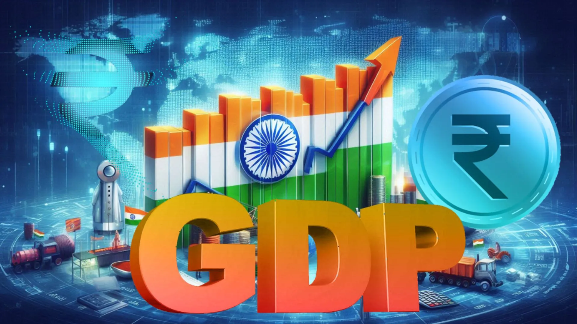Indian Economy : चौथी तिमाही में GDP ग्रोथ रेट जारी, वृद्धि दर 7.4%, FY25 की ग्रोथ 6.5% रही