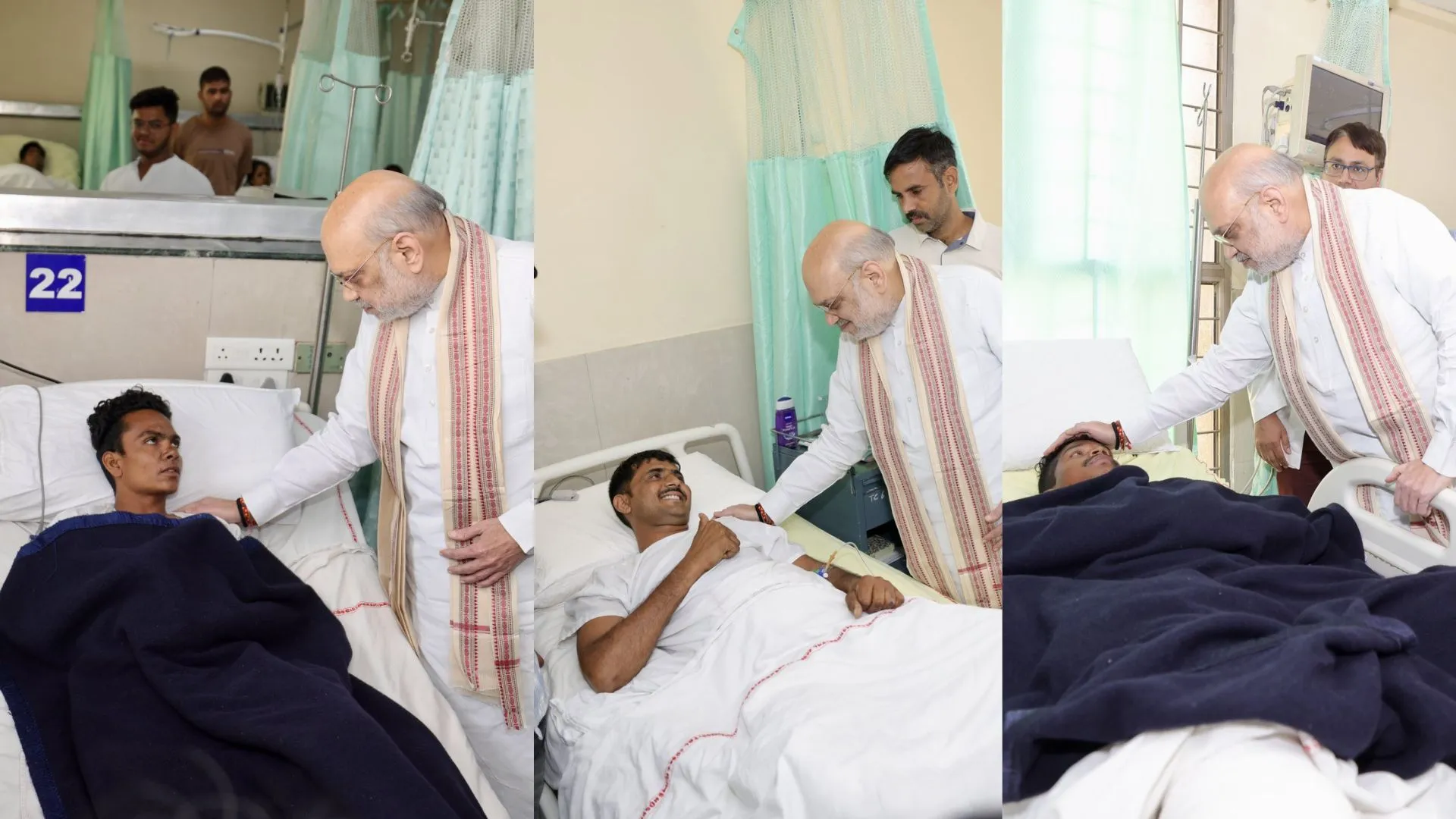 छत्तीसगढ़ : AIIMS Trauma Centre पहुंचे अमित शाह, नक्सली हमले में घायल जवानों से मिले गृहमंत्री 