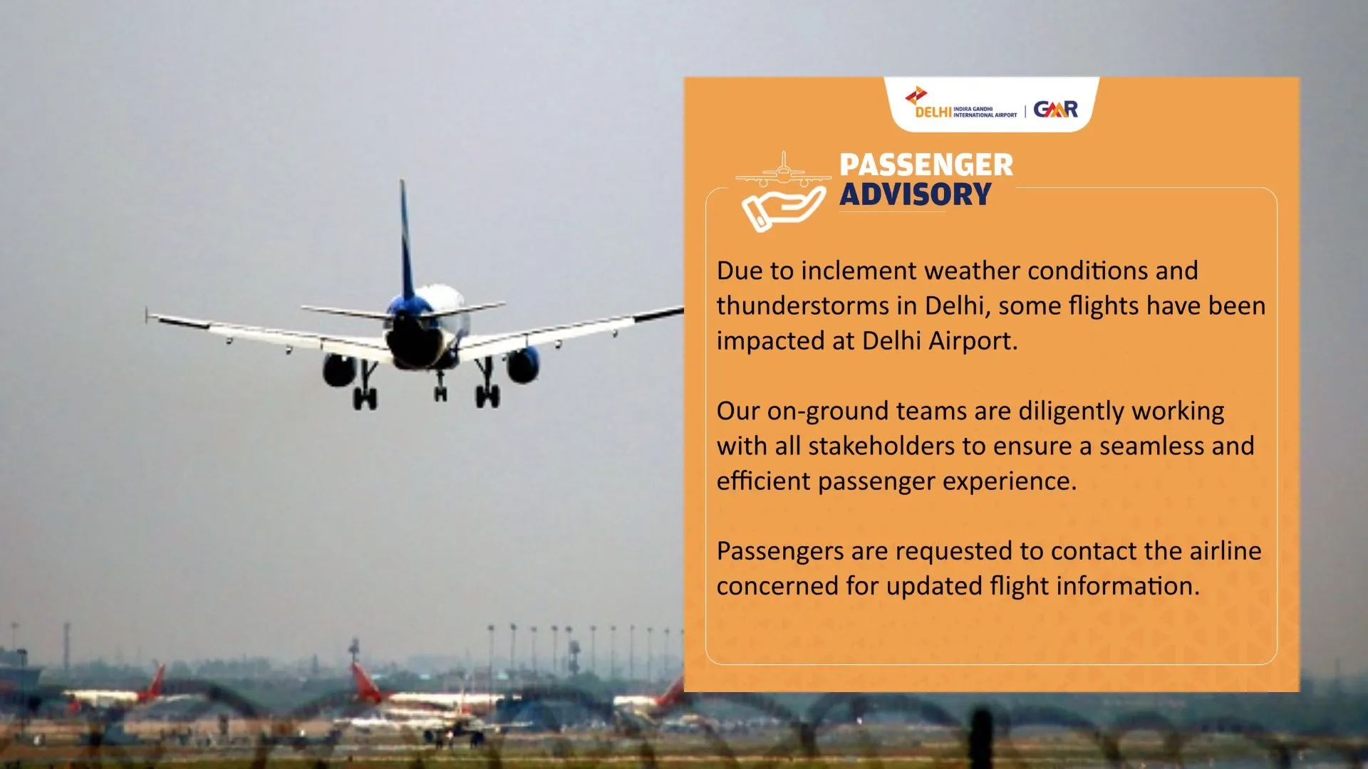 Delhi Airport: दिल्ली हवाई अड्डे पर विमान परिचालन सामान्य, ट्रैवल एडवाइजरी जारी 