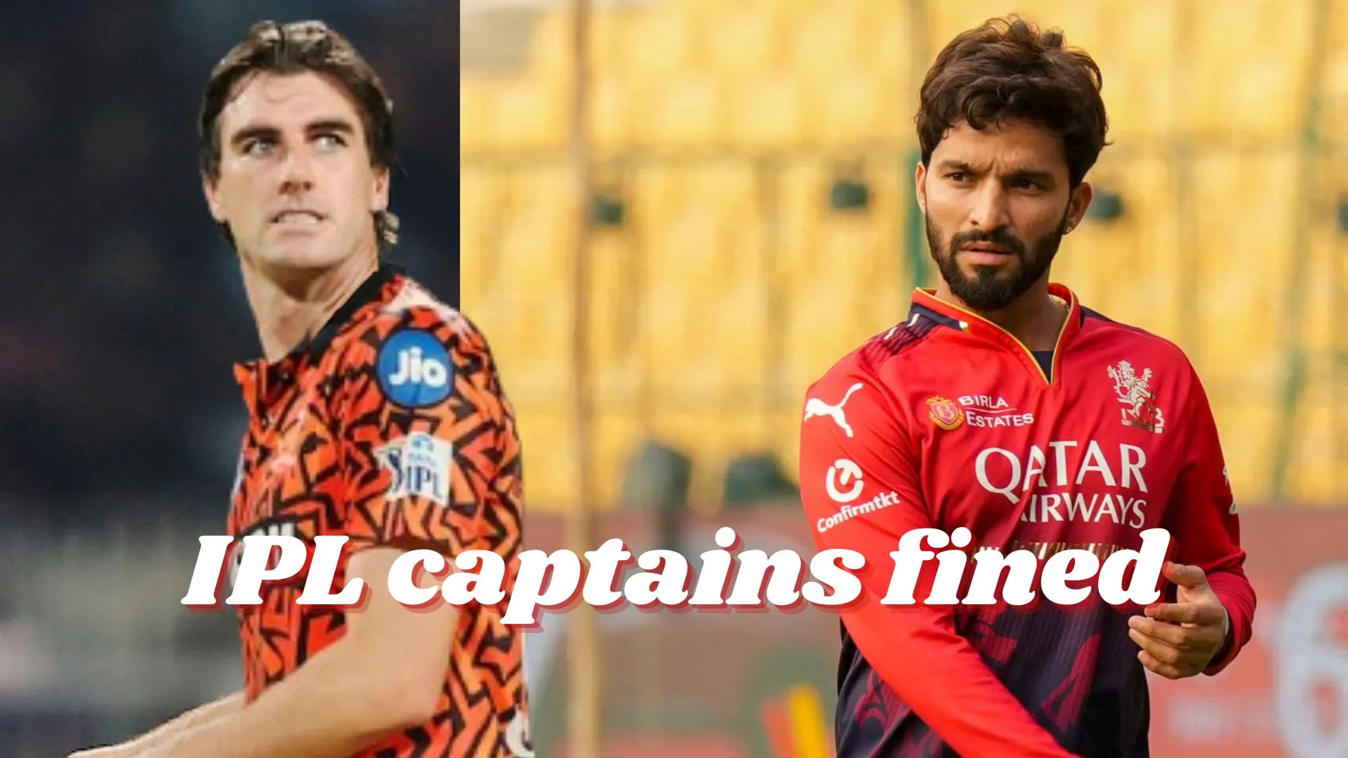 बेंगलुरु-हैदराबाद के कप्तानों ने तोड़े एक ही नियम, लगा भारी-भरकम जुर्माना 