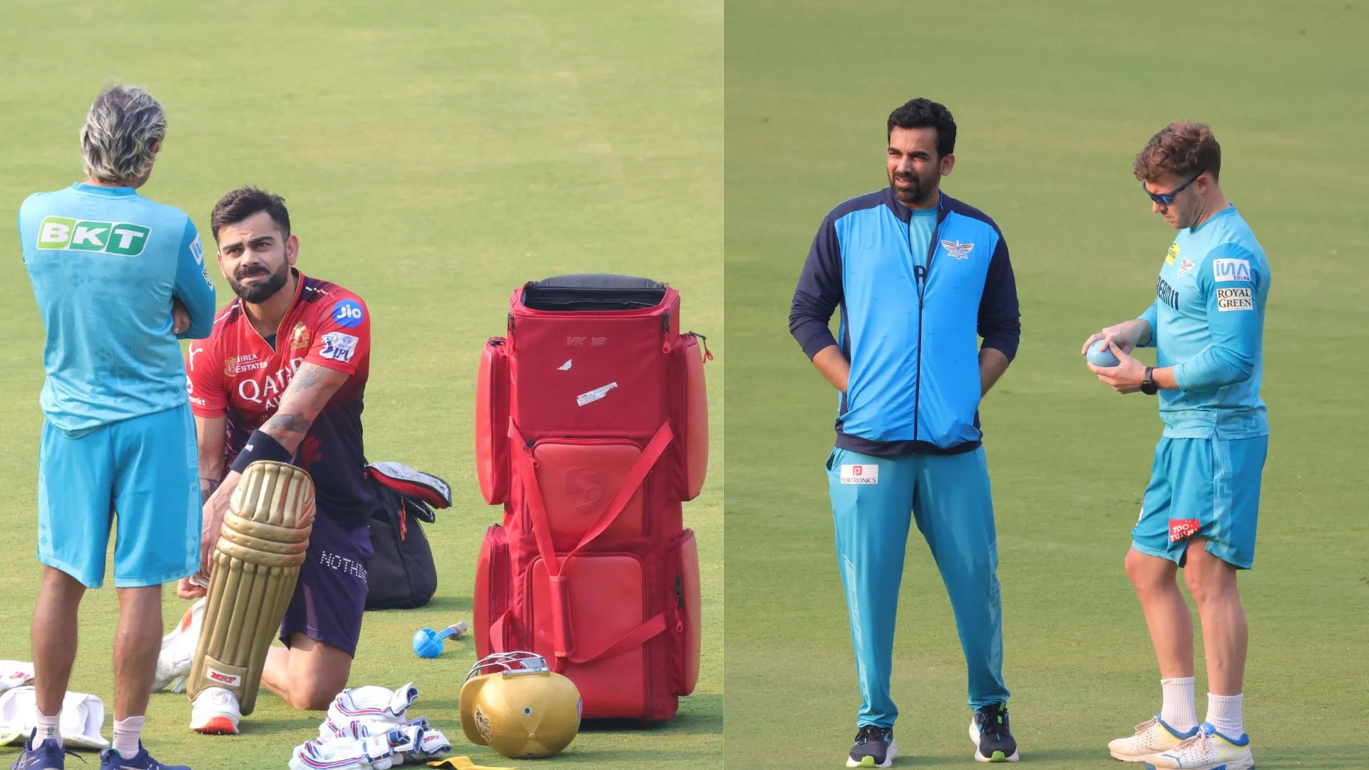 इकाना में होगा लखनऊ-बंगलूरू का मैच,  Practice Session में खिलाड़ियों ने की जी-तोड़ मेहनत