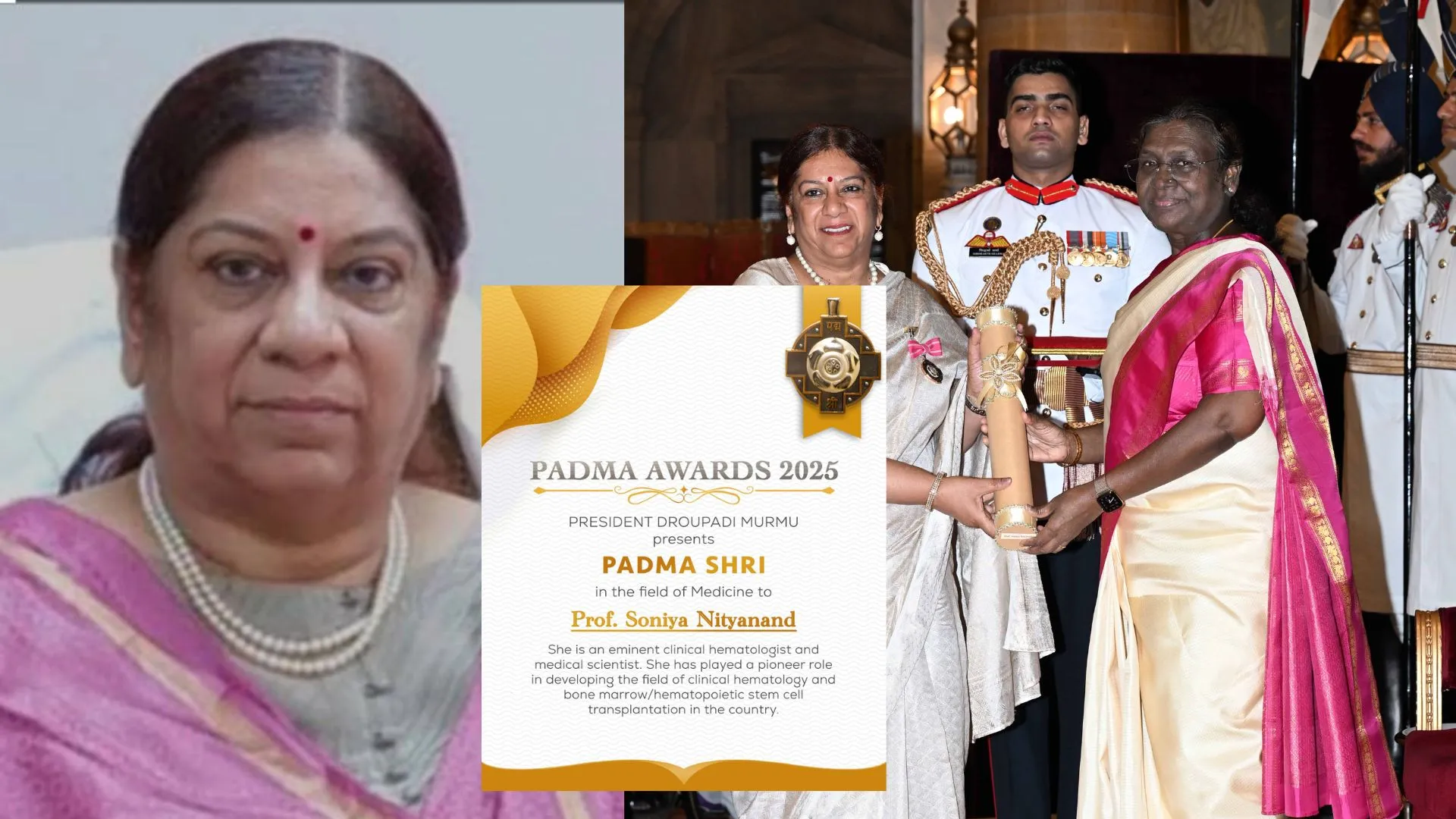 केजीएमयू की कुलपति को मिला पद्मश्री सम्मान, राष्ट्रपति द्रौपदी मुर्मू ने डॉ. सोनिया नित्यानंद को किया सम्मानित 
