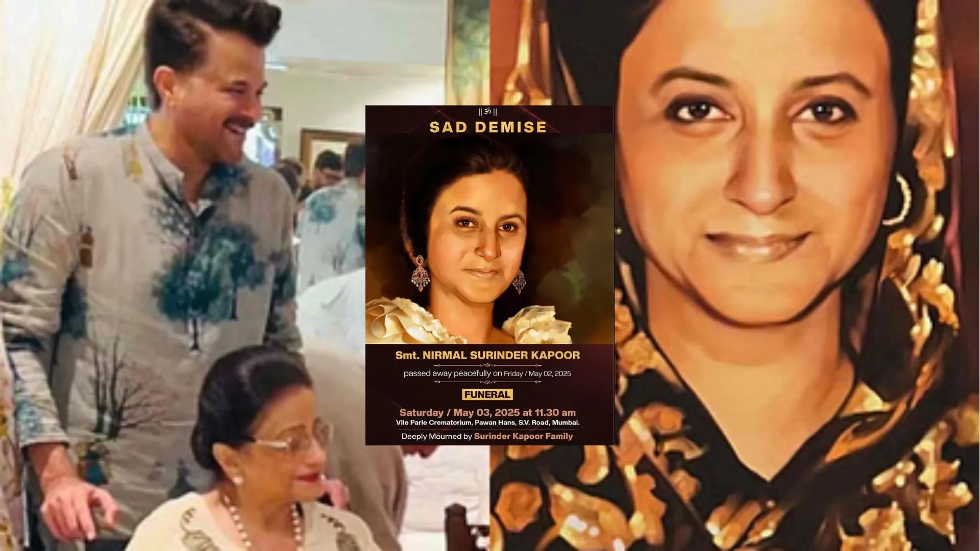 अभिनेता अनिल कपूर की मां निर्मल का निधन, मुंबई के कोकिलाबेन अस्पताल में ली आखिरी सांस