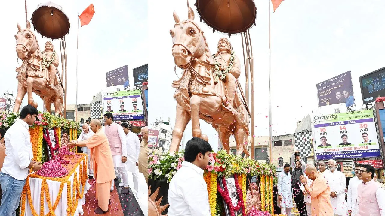 अब महाराणा प्रताप चौराहे के नाम से जाना जाएगा हुसैनगंज चौराहा, जयंती पर सीएम योगी ने बदला नाम, पाकिस्तान को भी लगाई फटकार