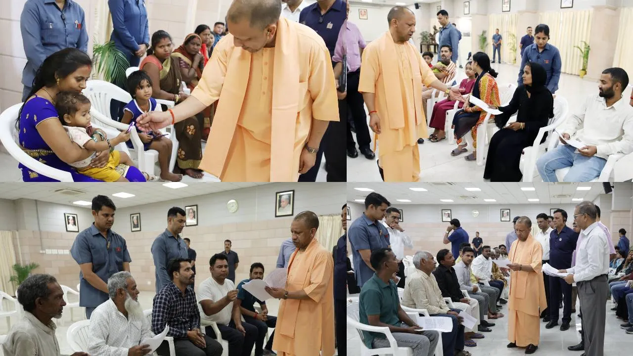 हर चेहरे पर खुशहाली सरकार की प्राथमिकता, जनता दर्शन में बोले CM योगी, बच्चों को दुलारा, दी चॉकलेट 