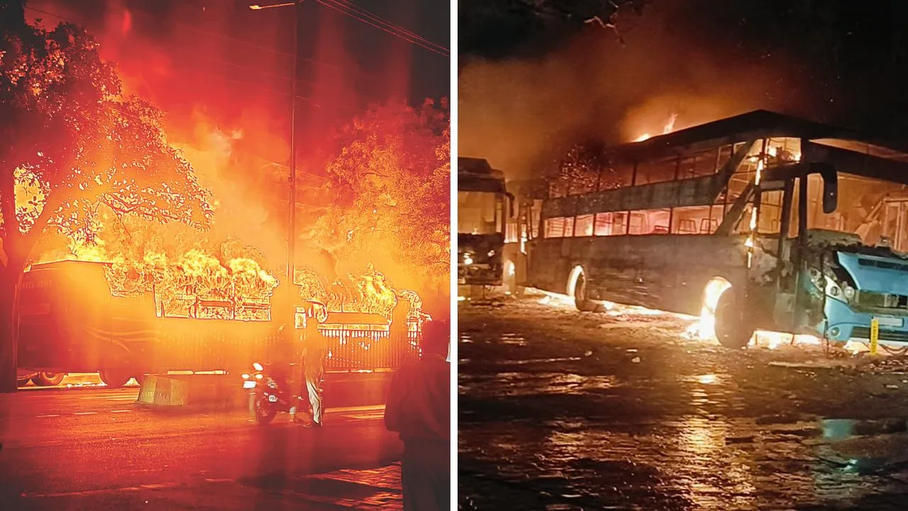 Kanpur: कूड़े की आग से जलीं तीन बसें, मची अफरा-तफरी, एक धक्का देकर जलने से बचाया, दमकलकर्मियों के देरी से पहुंचने पर लोग नाराज