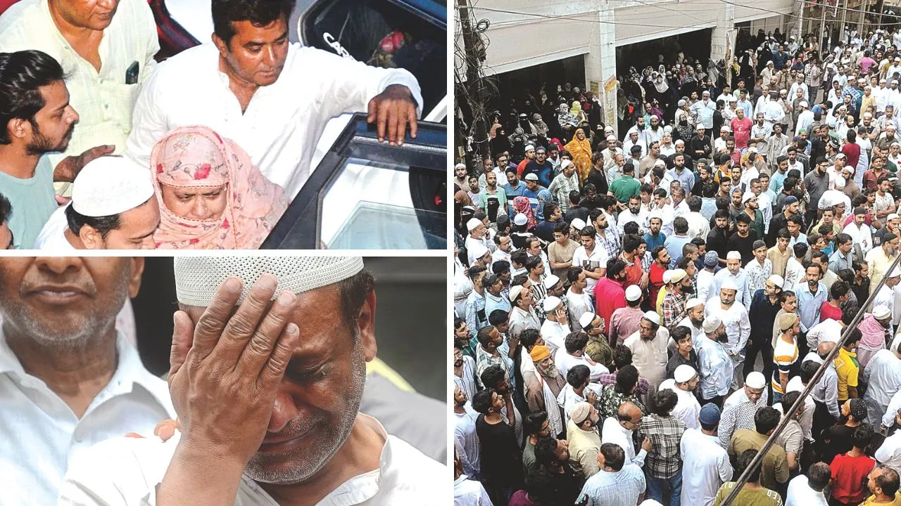 Kanpur: एक साथ पांच जनाजे देख हर किसी की आंखें छलकीं, तीनों बेटियों के साथ माता-पिता चमड़ामंडी कब्रिस्तान में सुपुर्द-ए-खाक