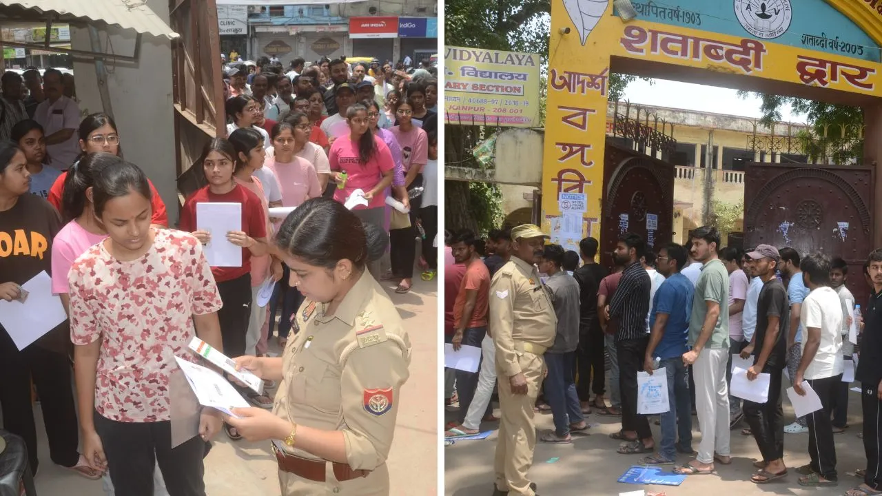 NEET UG 2025: कानपुर के 52 परीक्षा केंद्रों में 23,221 परीक्षार्थी हुए शामिल, कड़ी सुरक्षा के बीच परीक्षार्थियों को दिया गया प्रवेश