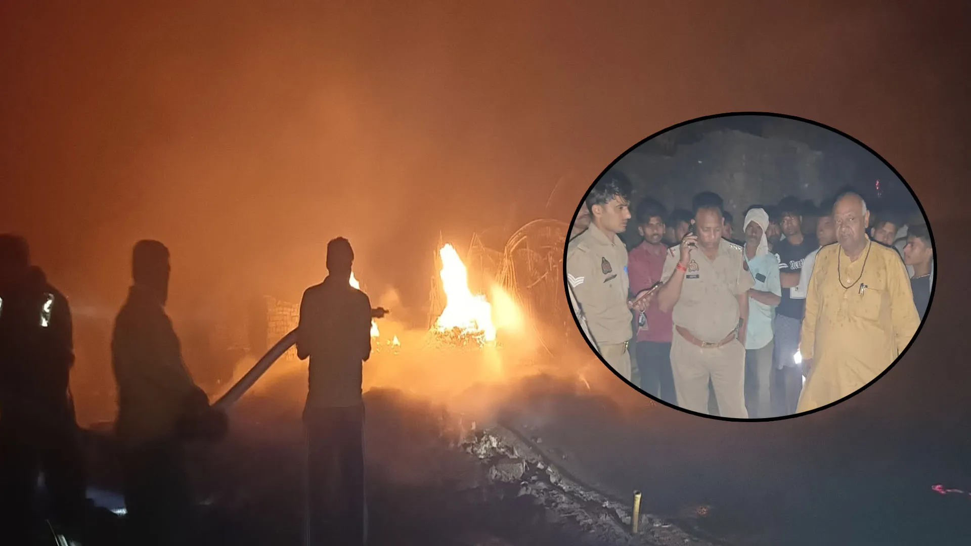 कासगंज: आंधी ने लहरा और नगला धोकल में बरपाया कहर...आग में राख हुए कई मकान