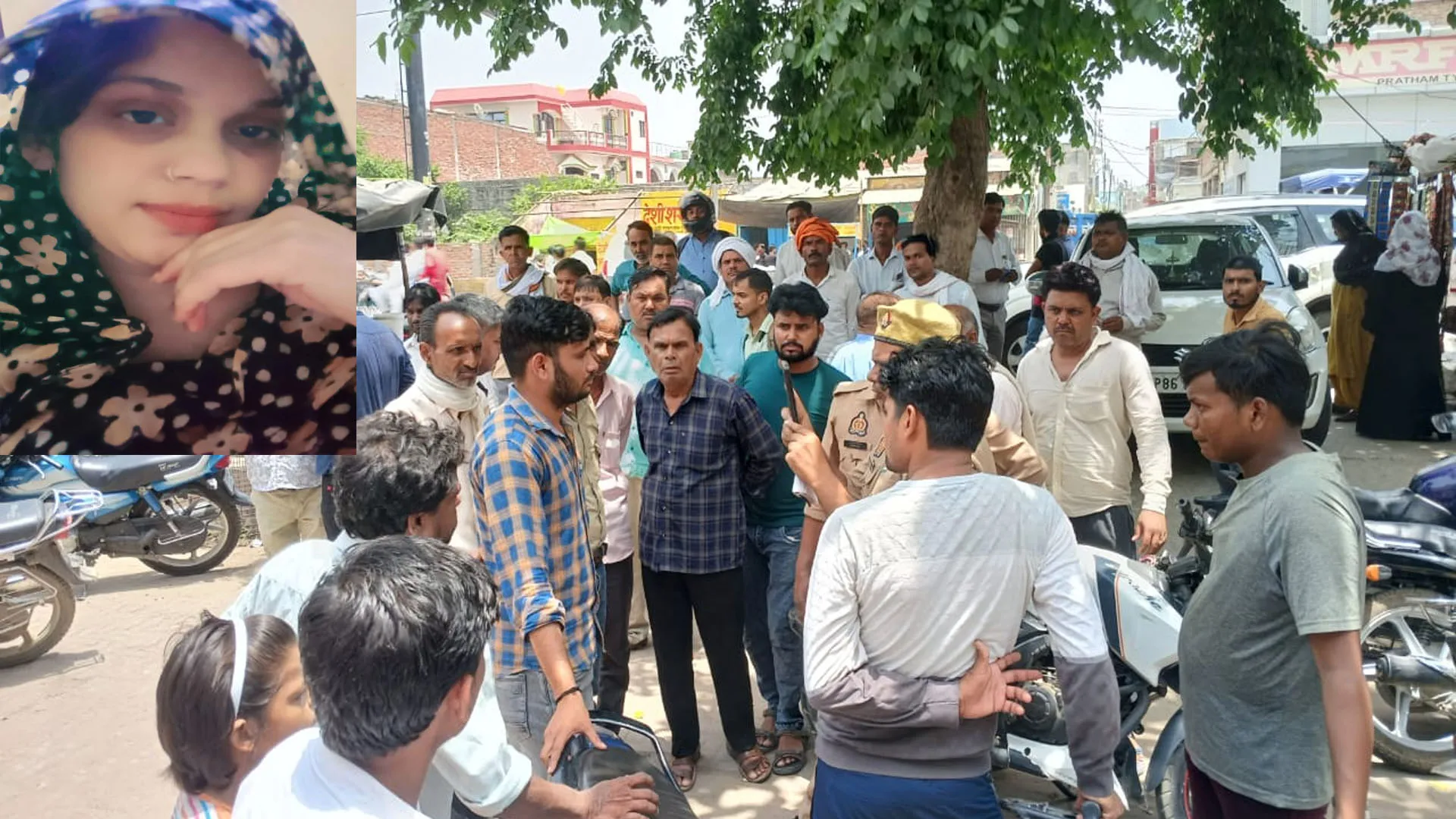 कासगंज: प्रसूता की मौत के बाद प्राइवेट अस्पताल के बाहर परिजनों का हंगामा